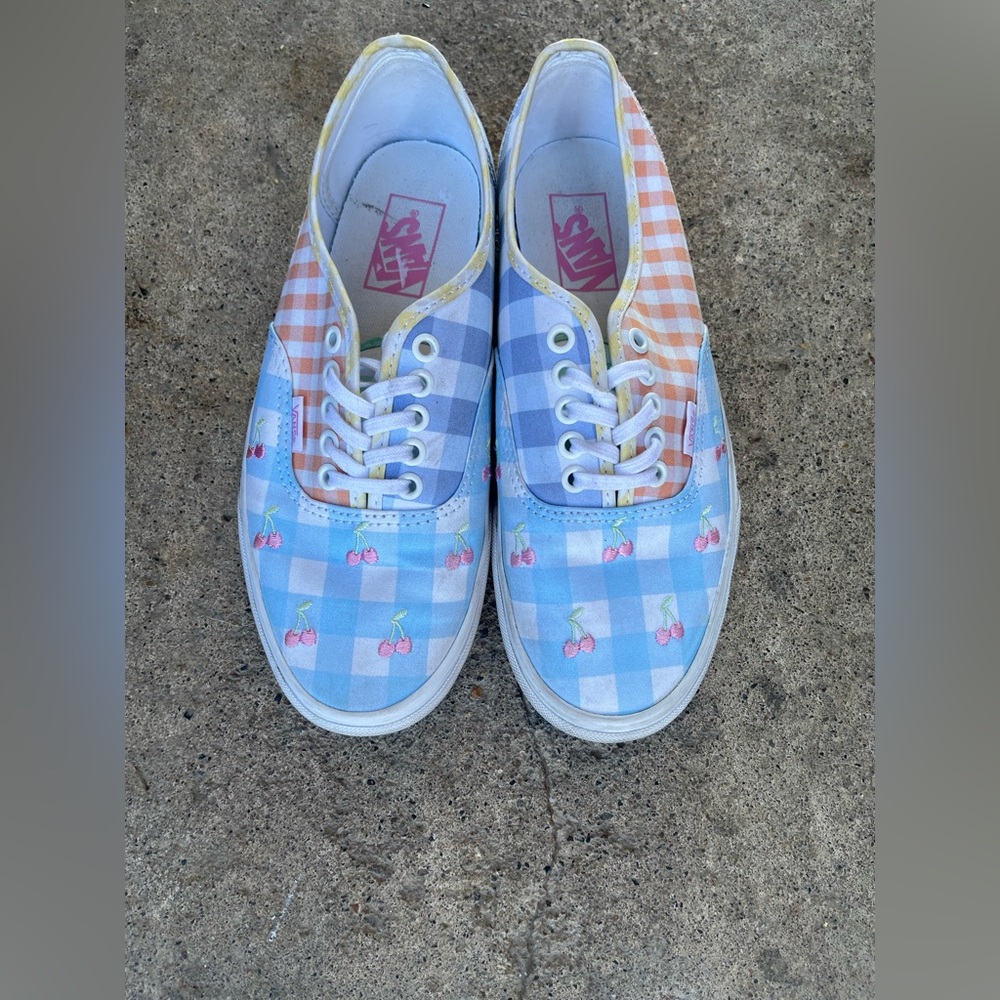 Gingham Block Embroidered Color Patchwork Authent… - image 2